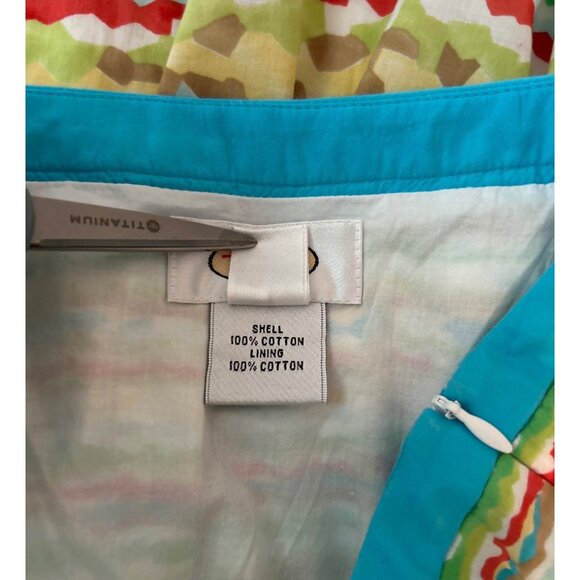 Talbots Women Multicolor Cotton A-Line Skirt Size 6 - Picture 5 of 6